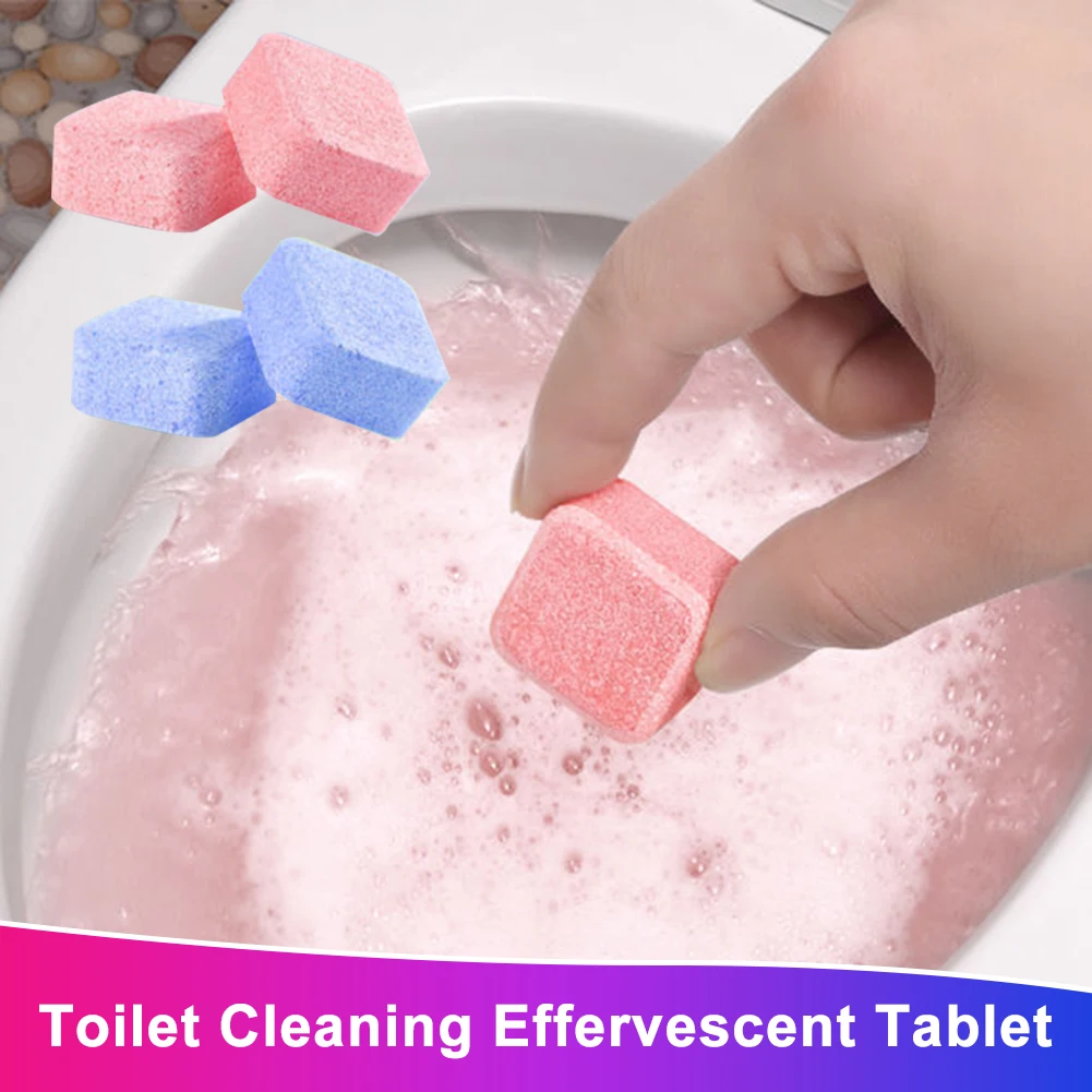 Toilet Bowl Cleaner Effervescent Tablet Remove Urine Stains Dirt Eliminate Odor Descaling Cleaner Toilet Cleaning Tool