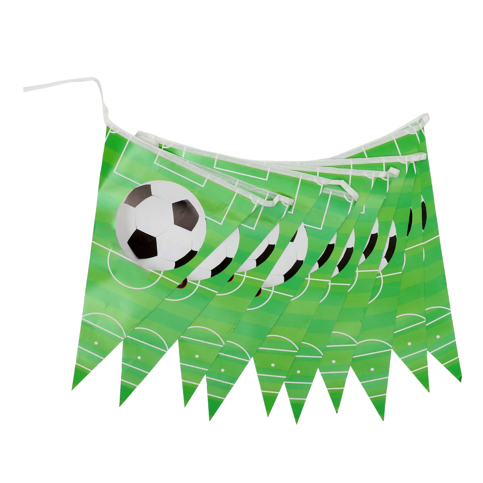 

Soccer Theme Garland Decor Green Child Team Birthday Party Decorations Banner Tassels Bunting Wall Table Hallway Tree
