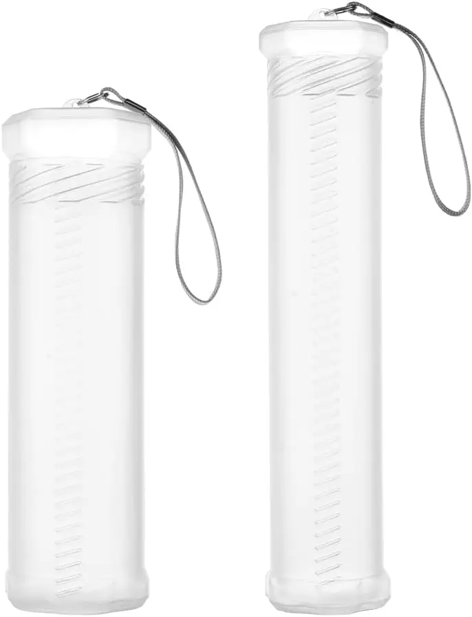 

4 Pcs Retractable Storage Tube Paint Brush Case Clear Holder Brushes Spiral Craft Tool Plastic Paintbrush Containers Student