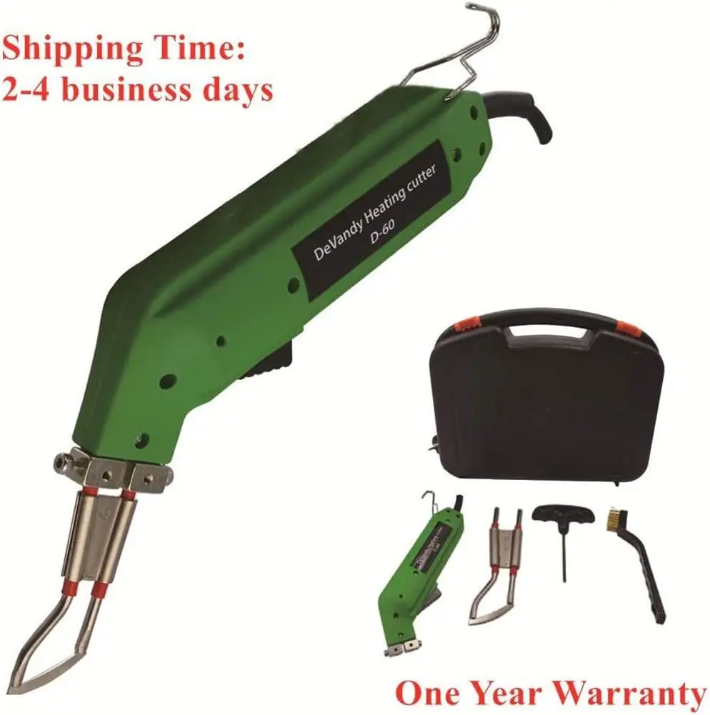 60W Electric Hot Knife Ribbon Rope Cutter Melting Fabric Cloth PVC Rope Nylon Healing Cutting Kit Heated Cutter In Plastic Box