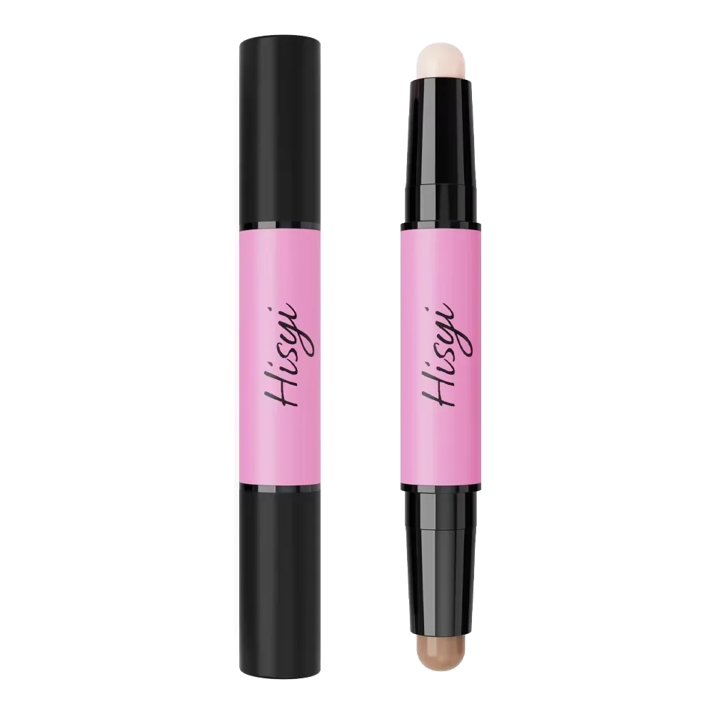 Bâton de contour double ton – Brighten & Concealent le maquillage multi-look, facile à appliquer, longue durée, imperméable pour Noël et hiver