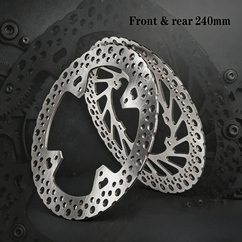 New 240mm Stainless Steel Front and rear Brake Disc Plate for Honda CR125 CRF250 CRF450E/R/X Dirt Bike Motorcycle Modify Parts 1