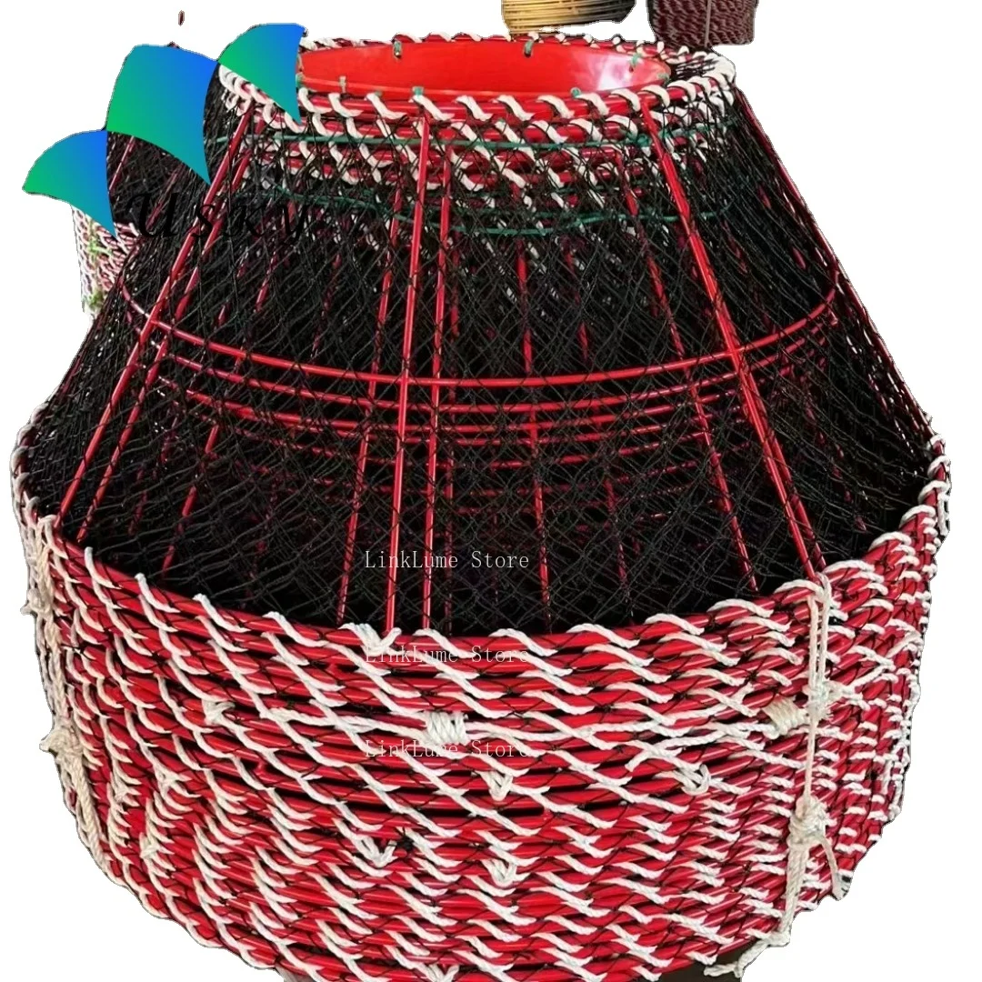 13.5 kg Centolla y Centollón, Cangrejo de Nieve Chileno, Cangrejo de Nieve Coreano, Cangrejo de Nieve Brasileño, Trampa de Red Negra para Cangrejos, Olla para Cangrejos