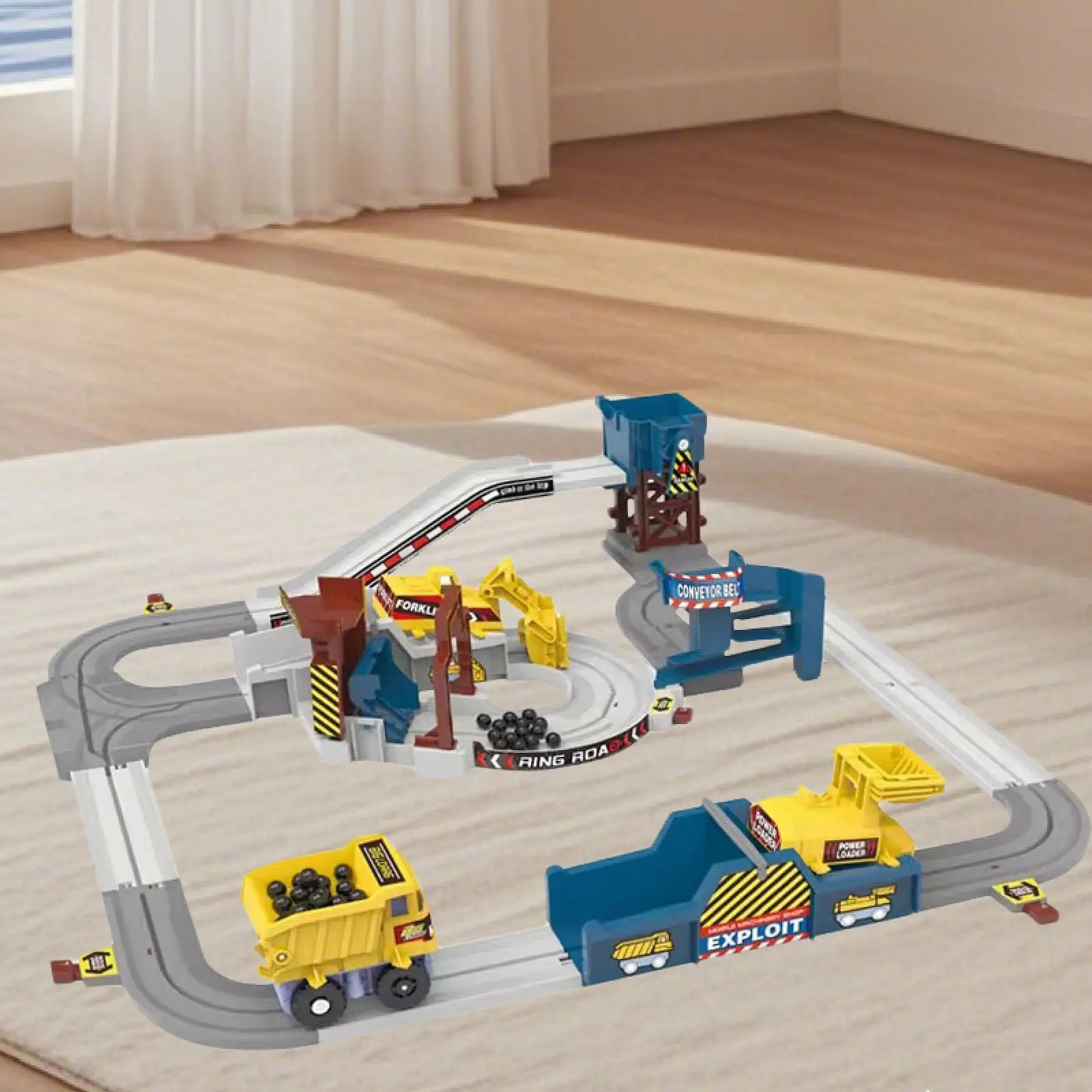 Construction Vehicle Toys Track Car Set for Toddlers Age 3 Years up Children