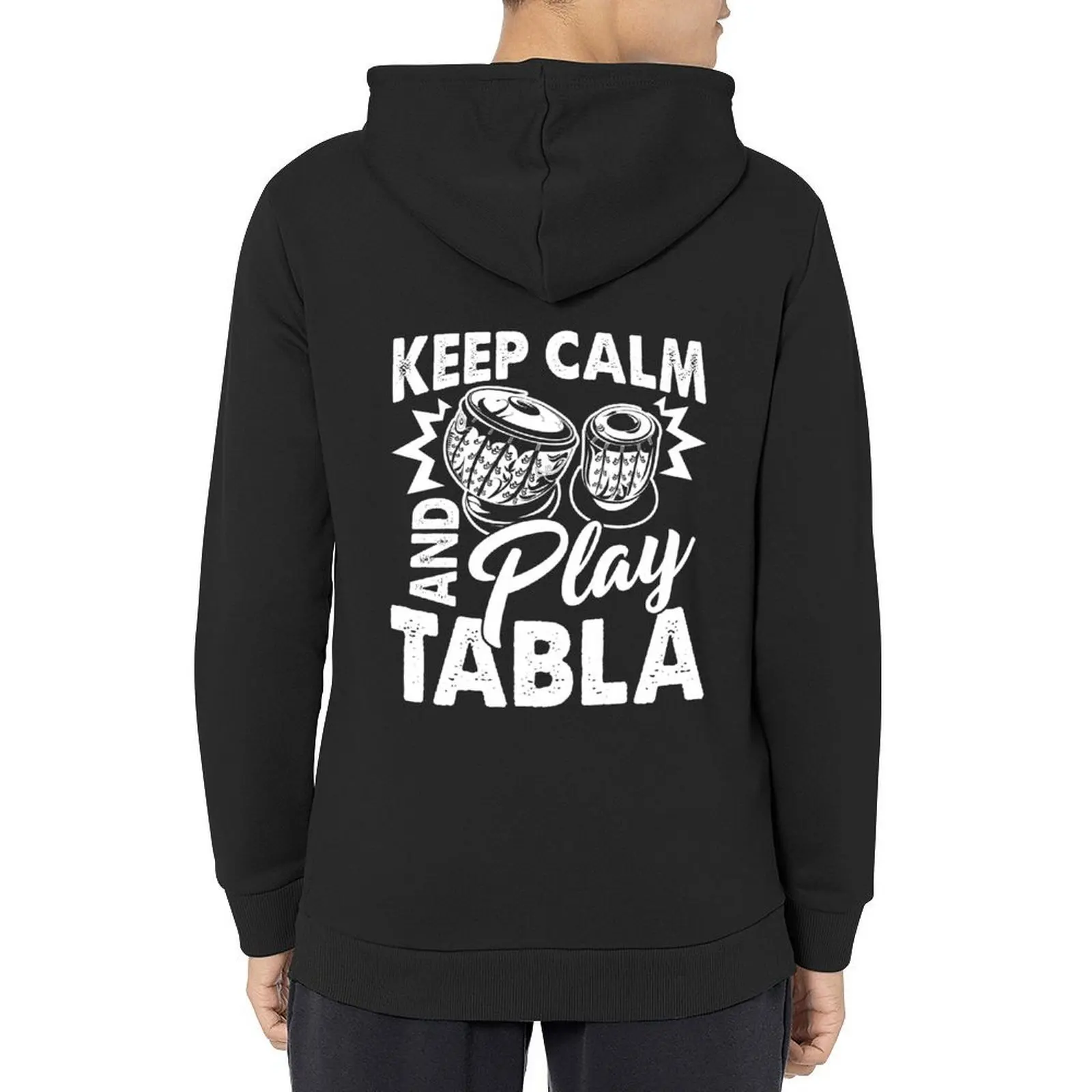 

Keep Calm And Play Tabla Hoodie hooded shirt men's coat korean autumn clothes clothes for men new hoodies and sweatshirts