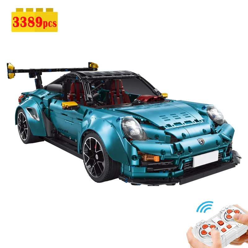 2022 New City Technical Classic Remote Control Sports Car Building Blocks Model Vehicle Bricks Toys for Children Christmas Gift