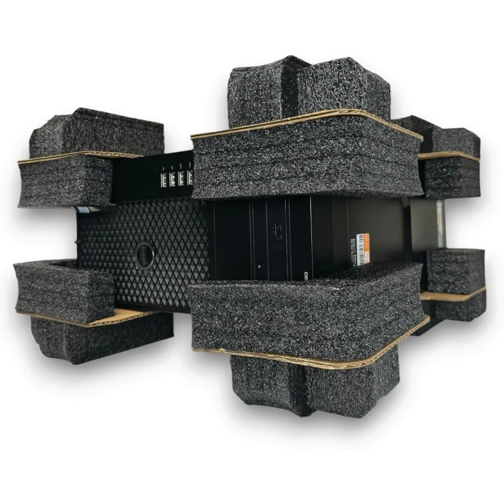 صندوق شحن متين مزدوج الجدار لأجهزة الكمبيوتر المكتبية العالمية - تغليف آمن وحماية للكمبيوتر الشخصي مع بطانة إسفنجية EPE #4