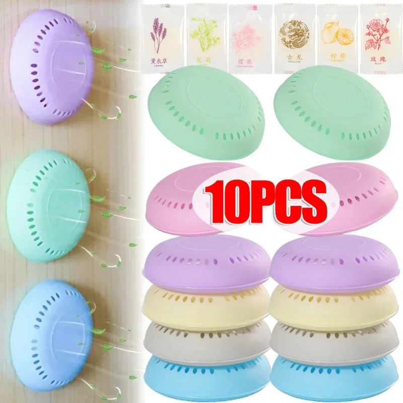 1/10pcs Solid Air Freshener Toilet Aromatherapy Fragrance Lasting Wardrobe Car Home Solid Fresher Deodorization Bathroom Supplie