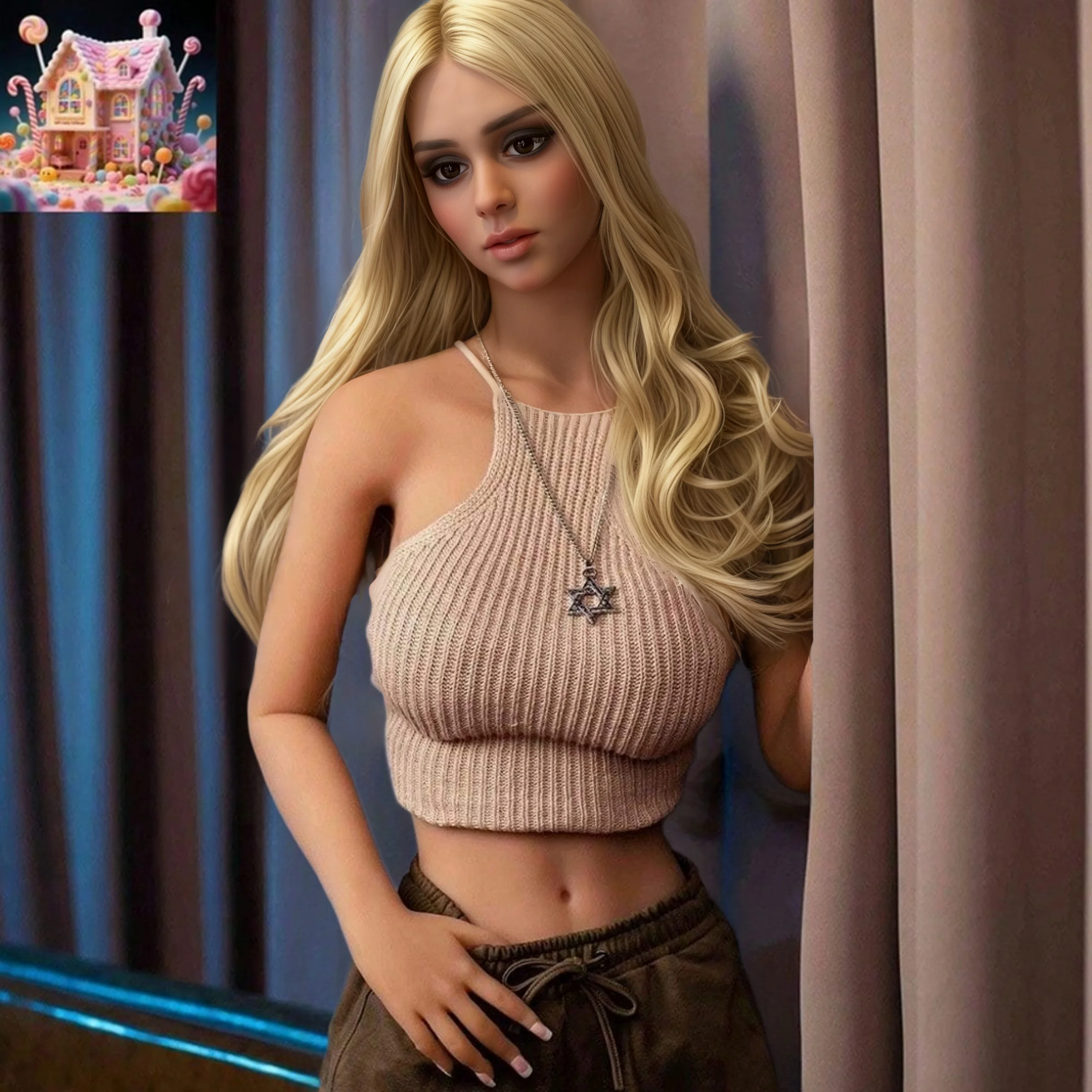 

Бесшовная кукла TPE 55 дюймов/59 дюймов, прочные кости, универсальные позиции, изысканный макияж, нежная кожа, подходит для фотографии,