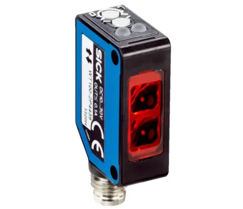 

WT100-2P4439 - Фотоэлектрический датчик обнаружения объектов с коротким радиусом действия, корпус из ABS, расстояние 5 мм, время отклика 1 мс, IP67