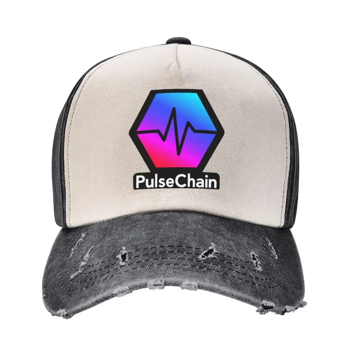 

Копия логотипа криптовалюты Pulse Chain, черно-белая бейсболка, шляпа в стиле вестерн, новая шляпа, шляпа дальнобойщика, мужская и женская