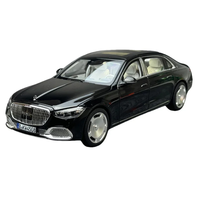 1:18 Mercedes-Benz Maybach S680 W223 alloy model 2021, children\'s collection of decorative toys, holiday gifts for children.