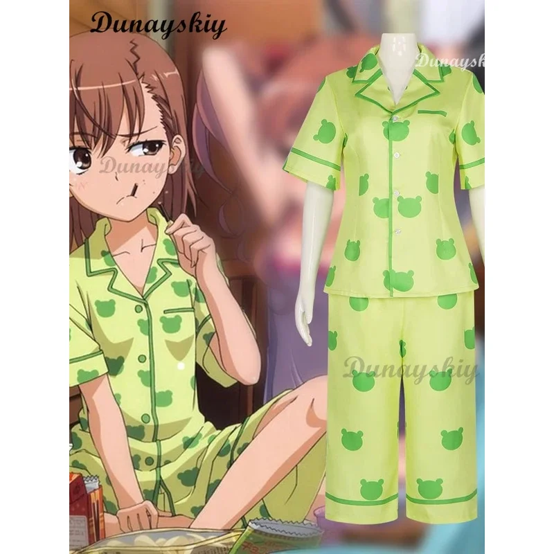 Misaka Takashi Cosplay Anime Toaru Kagaku No Railgun Cosplay Kostüm Mädchen Niedliche Tägliche Pyjamas Halloween Karneval Anzug Neue Haut