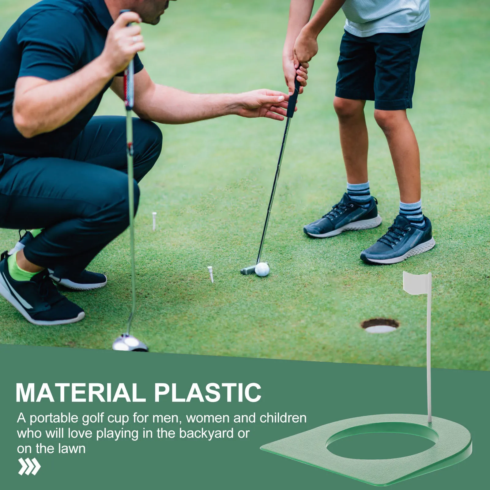 2 قطعة وضع كوب ممارسة ثقب التدريب الإيدز لوازم الغولف المحمولة خفيفة الوزن تصميم المنزل مكتب الصالة الرياضية استخدام وضع البلاستيك #3