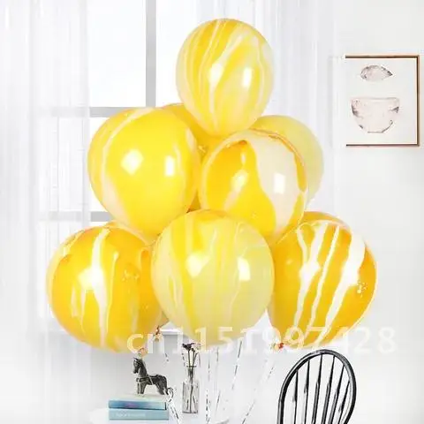 10/5 pcs 10inch Agate Marble Painting Balloons Cloud Colorful Latex Balloon Wedding Xmas Decoration Birthday Party Ballon Globos