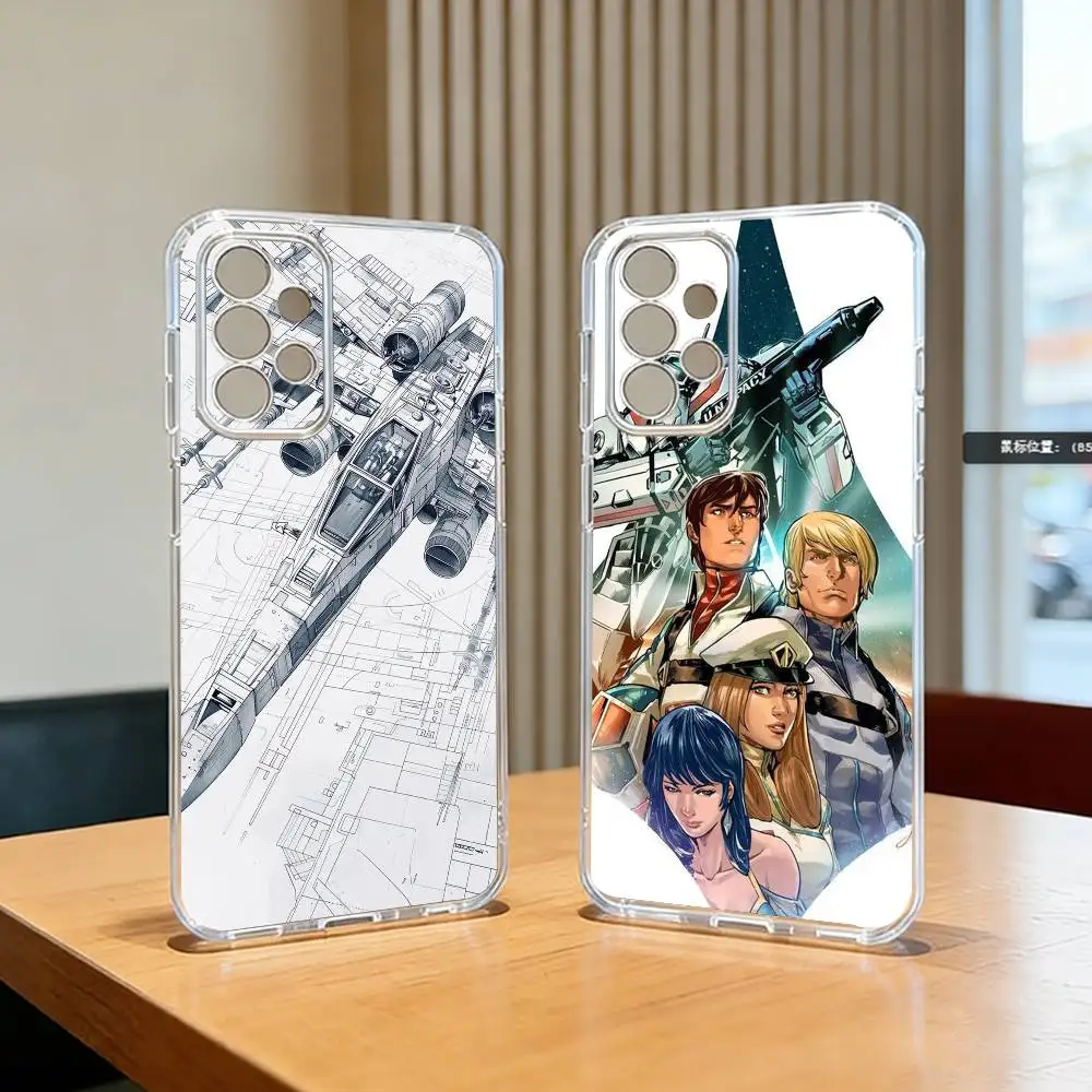 Funda de Teléfono Robotech Macross, Silicona Transparente Suave para Samsung S25, S24, S21, S22, S23, S30, Ultra, S20, Plus, Fe