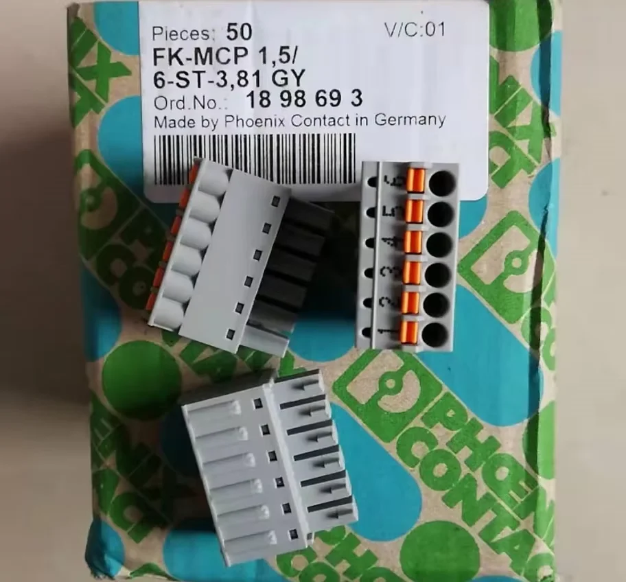 فينيكس الاتصال FK-MCP 1.5/ 10-ST-3.81 GY 1756317   موصل PCB 1898693   FK-MCP 1.5/ 6-ST-3.81 GY 1763867   MSTBA 2.5/ 2-G-5.08 GY
