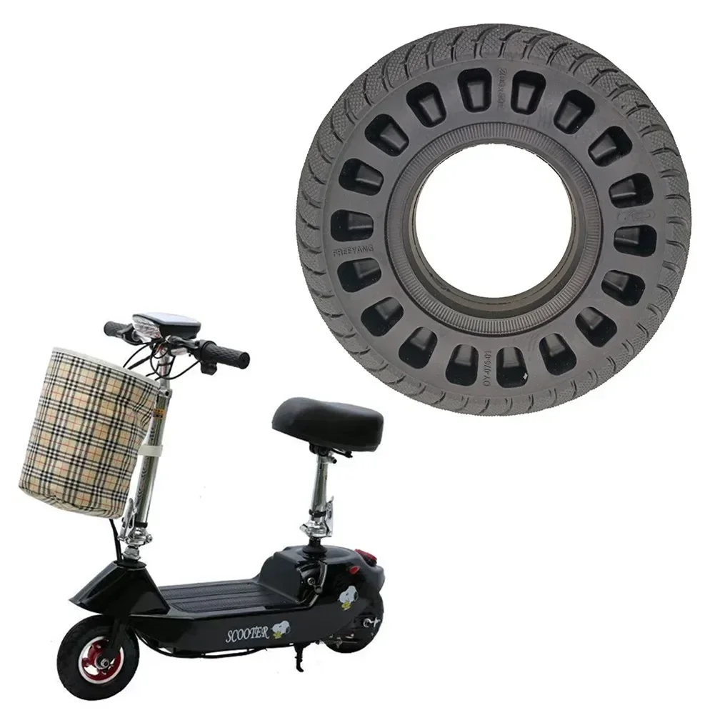 Tubeless Solid Tire For Electric Bike Replacement Rubber 8 Inch Accessories Attachment Black Electric Scooter Tyre
