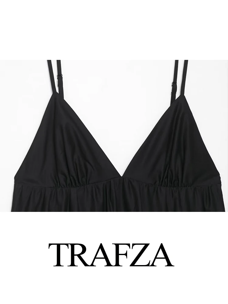 HH Summer Women Chic Zipper Pleated Design Sling Dress Elegant Woman Fashion Sexy Sleeveless Backless Slim Long Dress