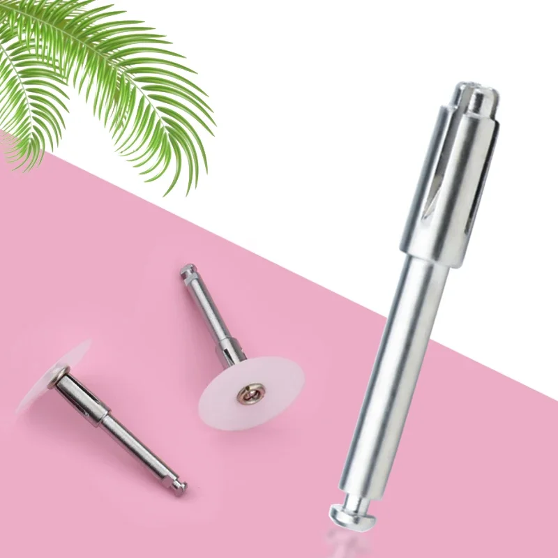 10 قطعة حامل قرص تلميع الأسنان قضيب مغزل لـ Soflex Flexi 3M Pop On Discs RA عرقوب أداة جلخ مختبر واستخدام Prophy