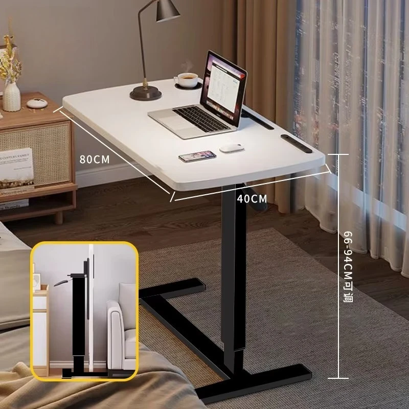 طاولة بجانب السرير قابلة للتعديل لعيادة المستشفى مع عجلات #2