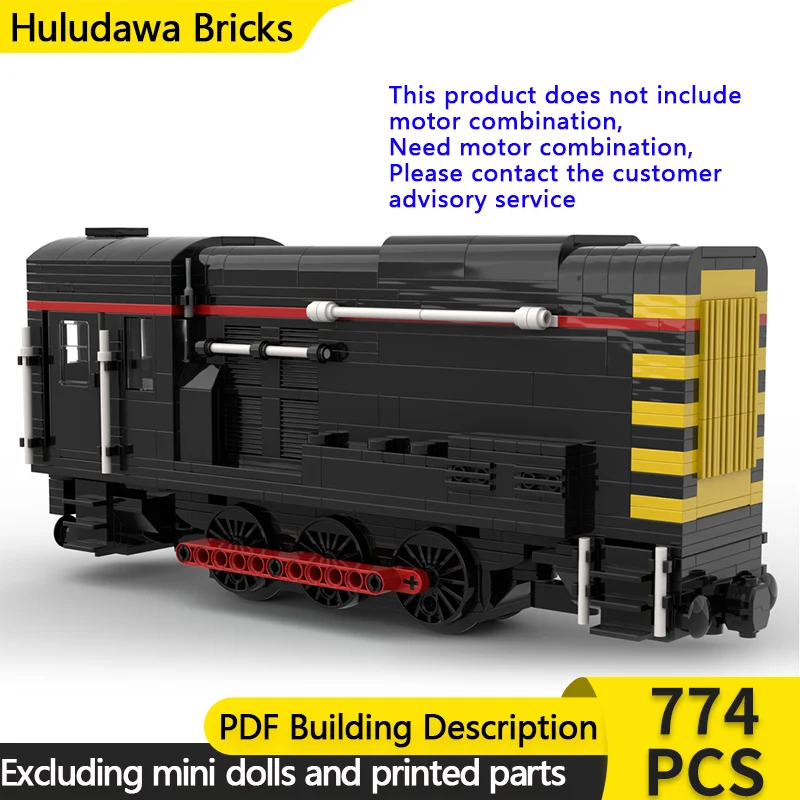 

City Car Model MOC Building Bricks Shunter Class 08 Diesel Locomotive Modular Technology Gift Holiday Assemble Children Toy Suit