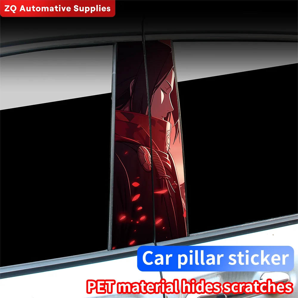 Itachi Uchiha Car Stickers DIY Car B-pillar Vinyl Decals Waterproof Auto Center Pillar Sticker Cover Scratches Vehicle Decor