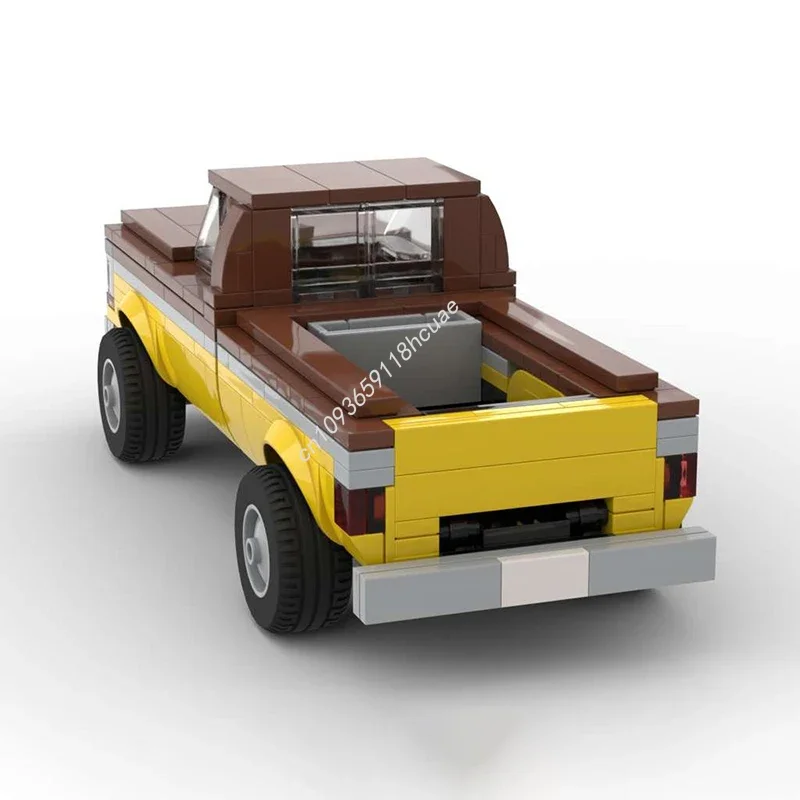 355pcs MOC 80s Bob & Weave Ram Yellow & Reddish Brown City Champions Super Car Building Blocks Festival Gift Collector’s