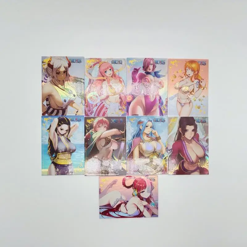 

Anime Yamato ONE PIECE Nami Nico Robin Shirahoshi Miss Wednesday Vinsmoke Reiju collection flash card Christmas birthday gift