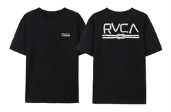 2024 FASHION New Men's Summer Printed Cotton RVCA VA T-Shirt Stunning Short Sleeve Unique Women's Casual Youth Short Sleeve