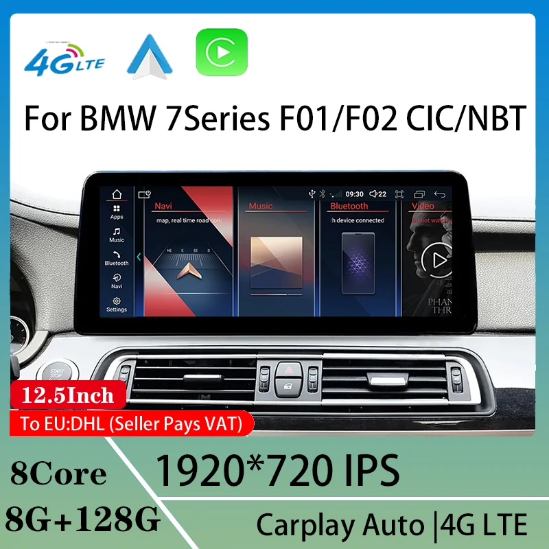 

Car Video Player Central Multimedia Screen For BMW 740 Series F01 F02 Factory Price Android13 8 Core 8G 128G 1920 Carplay Auto