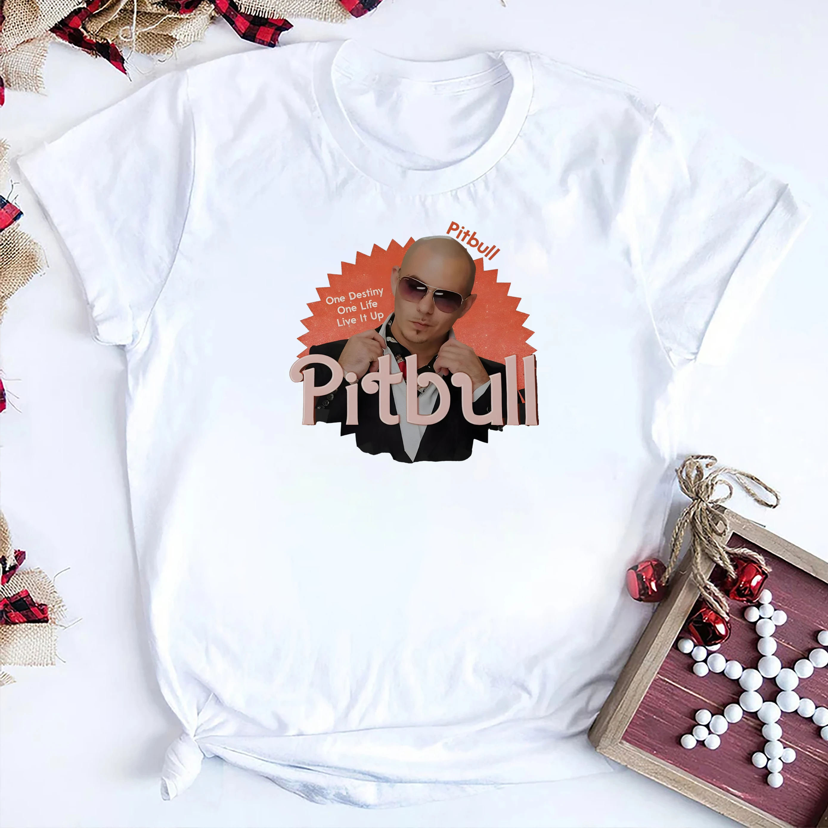 Pitbull Shirt Pitbull Rap Shirt Vintage mr. worldwide Shirt Pitbull Rapper Shirt Interesting singer unisex round neck shirt