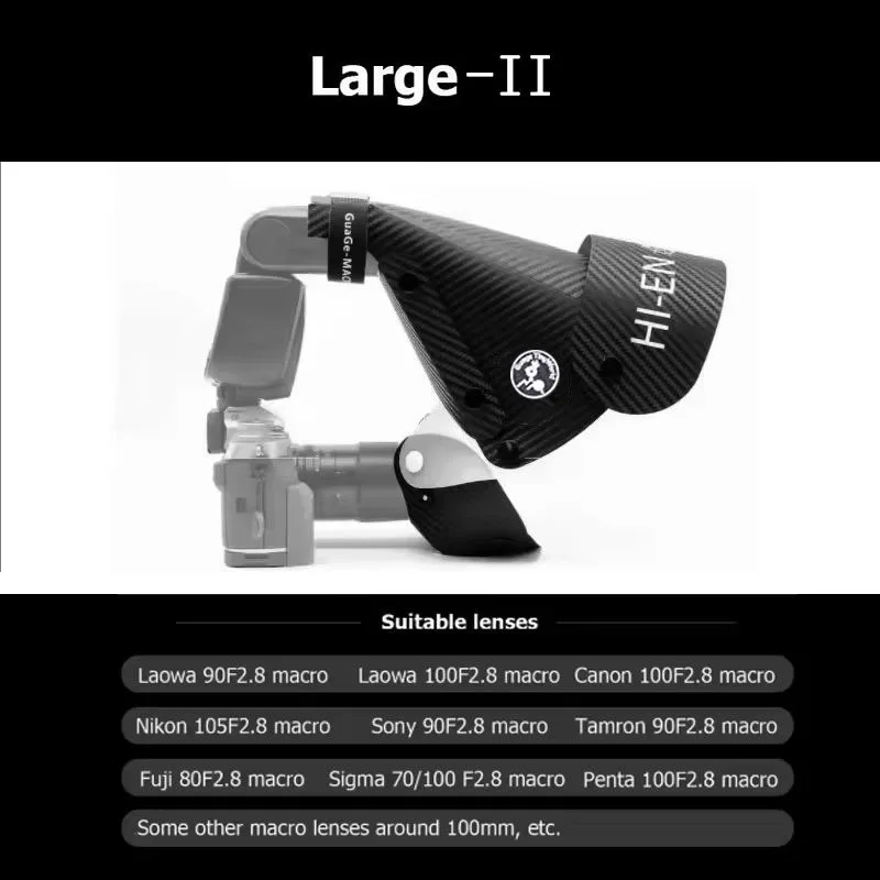 Guage Universal Hoof Cover Flash Diffuser Softbox Speedlight Reflector Snoot Camera Accessories for Macro Lens Shooting image 3