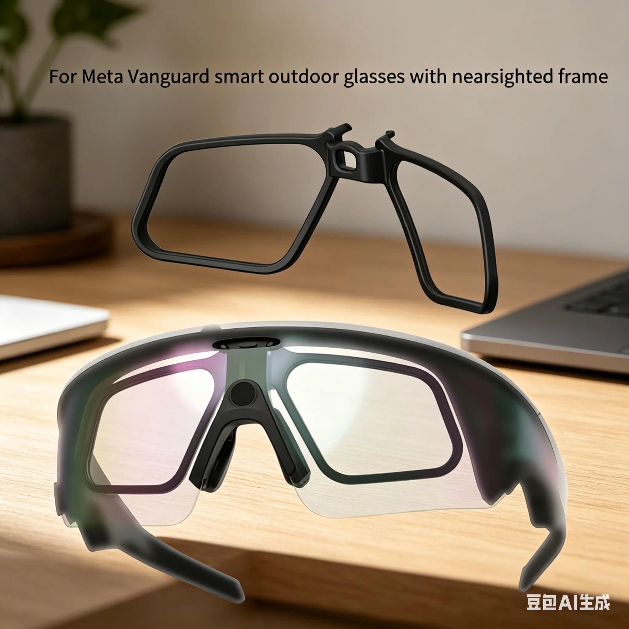 

Оправа для очков PC для Meta/Vanguard, легкая, элегантный черный дизайн, для коррекции близорукости, 1 шт.