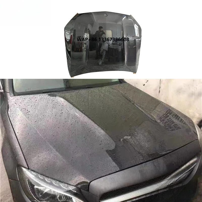 

W205 Carbon Fiber Style Engine Hood Bonnet Cover