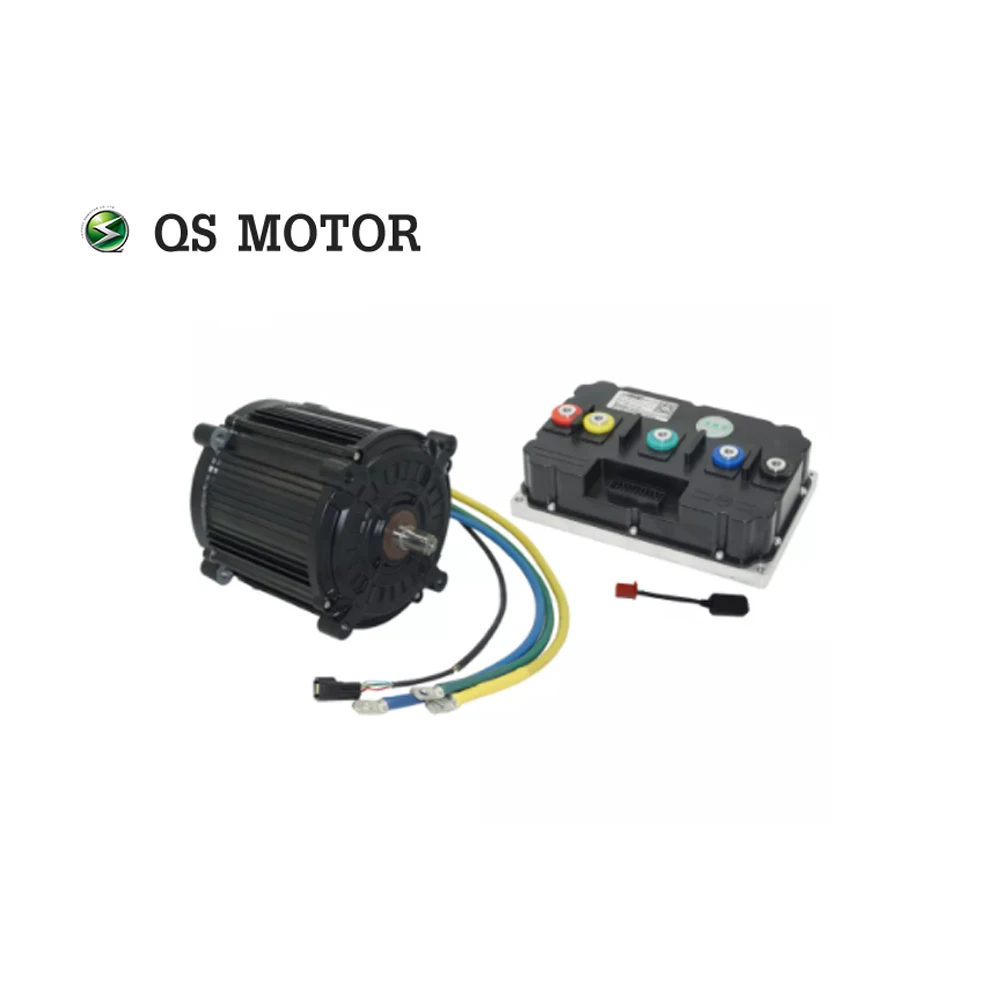 QSMOTOR-Motor de accionamiento medio QS180 para motocicleta eléctrica, controlador con controlador lejano ND721200, 90H, 8000W, 72V, 110KPH