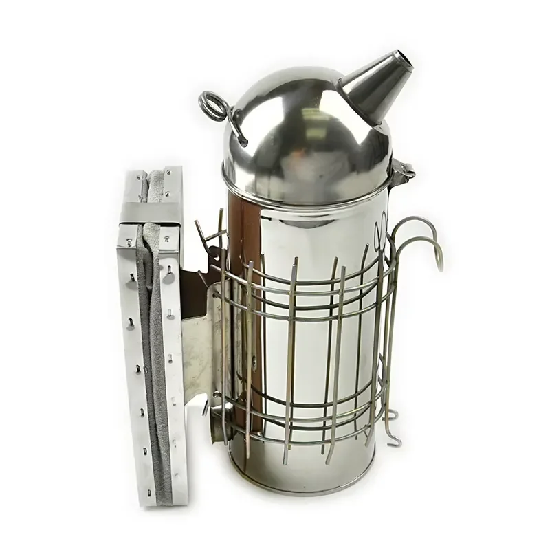 Extra‑Large 31cm Extra‑Tall Stainless Steel Bee Smoker, Beekeeping & Apiculture Tool