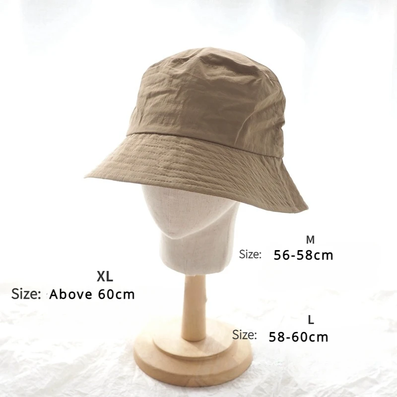 Men Large Size Bucket Hats Couples Plus Size Sun Hats Women Big Head Waterproof Fisherman Cap Summer Sunscreen Panama Casquette