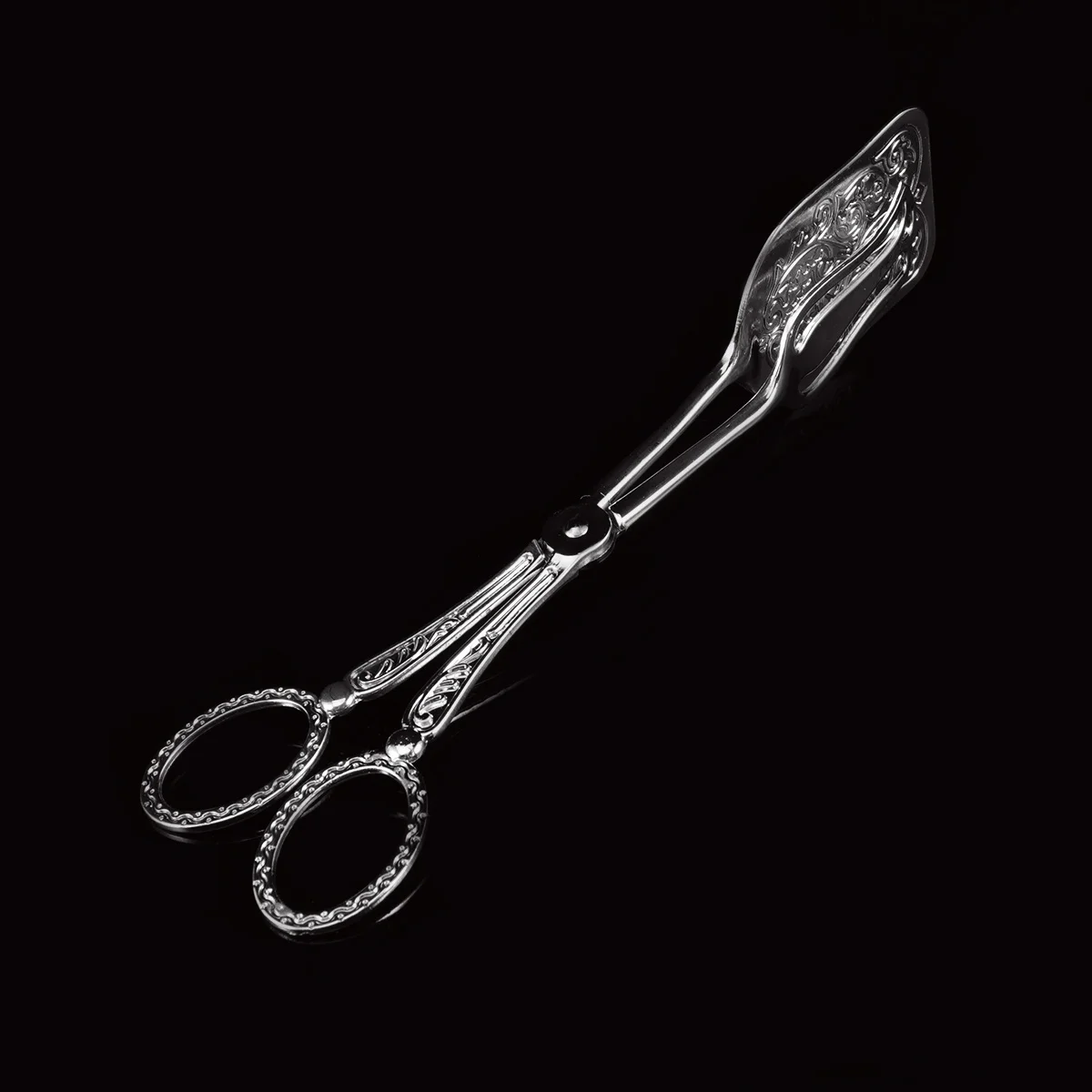 

Vintage Zinc Alloy Bread Clip One Piece Structure Heat Resistant Rust Proof Lightweight Kitchen Food Serving Tong for Barbecue