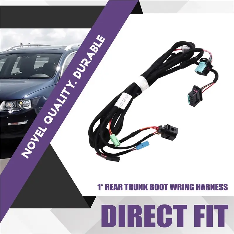 Harness Cable Set For VW Passat CC Rear Trunk Boot Wringer 3C8971182F 3C8 971 182 F