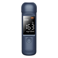 Portable Digital LCD Display Alcohol Tester Highly Sensitive Sensor Blowing Tester Car Electronics Alcohol Test