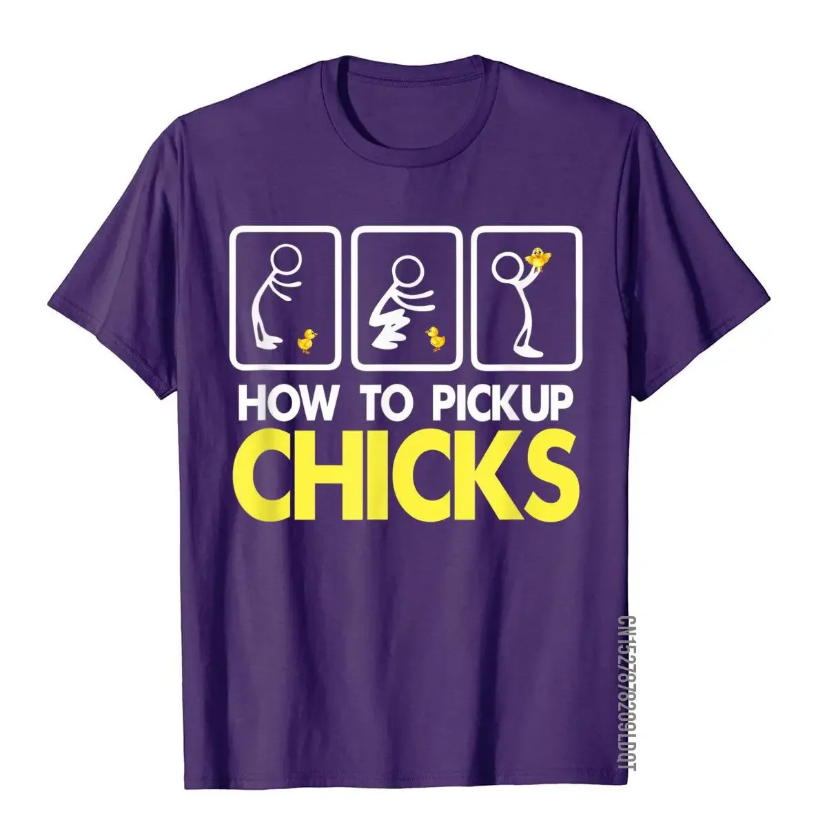 How To Pick Up Chicks Shirt Cute Pick Chicks 101 T-Shirt Cotton Tops & Tees For Men Printing Top Casual Hip Hop Short Sleeve