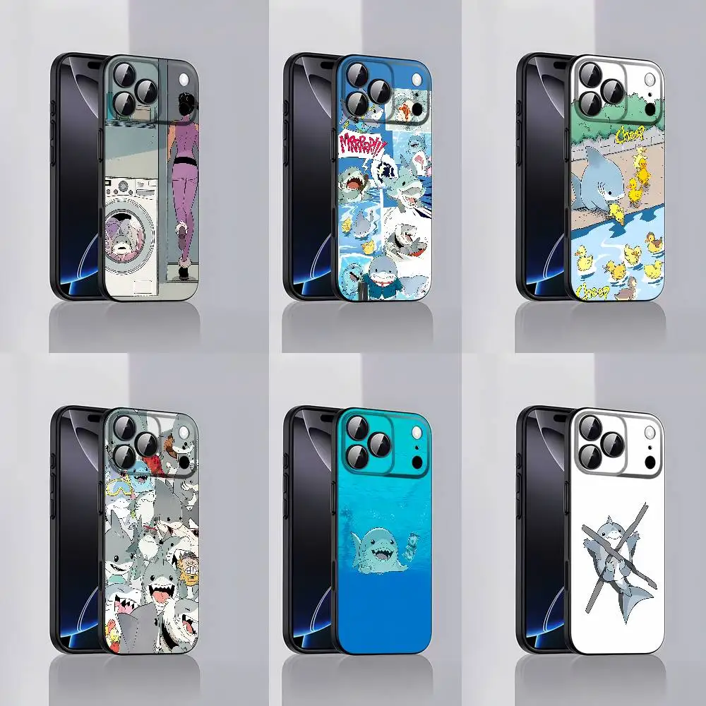 

For J-Jeff the Land Shark Phone Case iPhone 15,16,12,14,13,11,17,Pro,Max,Plus,E,Air,Mini Black Cover