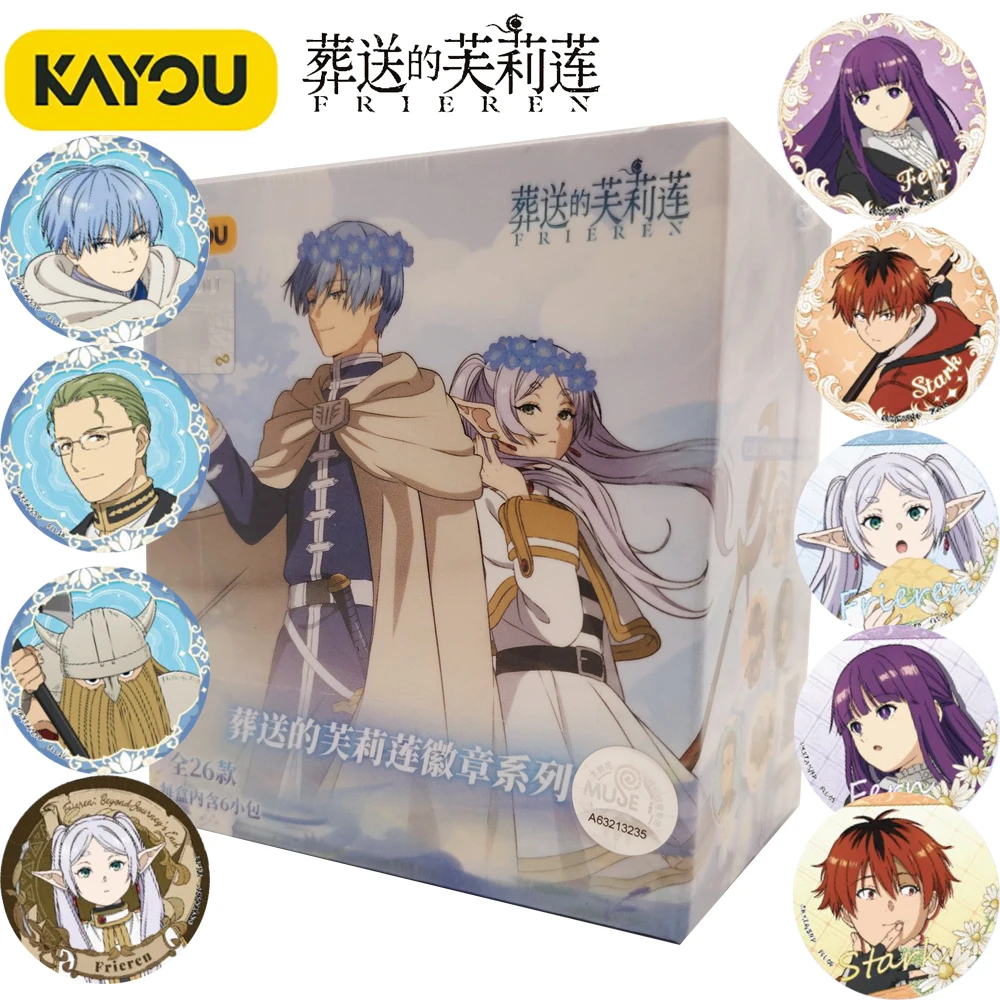 

KAYOU Genuine Frieren: Beyond Journey's End Cartoon Anime Celebrity Periphery Round Badge Schoolbag Accessories Birthday Gifts