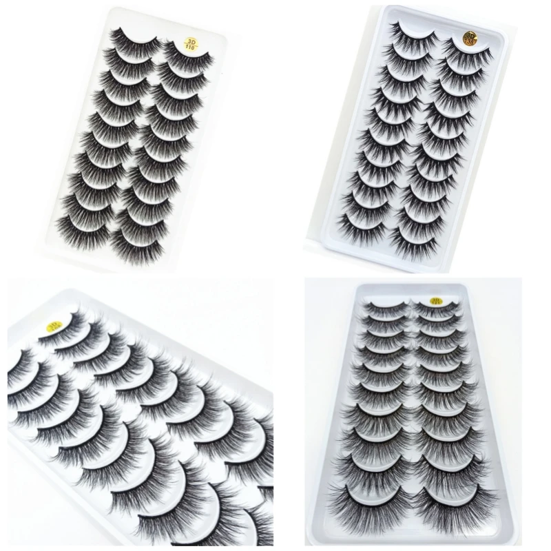 

3D Great texture invisible and soft magnification long-lasting Various Styles Full strip eyelash with Support customized