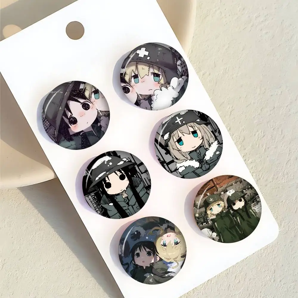 Anime G-Girls Last Tour Kreative Weiche Anstecknadeln aus Weißblech mit Tiermotiven, Broschen, Reversnadeln, Rucksack-Abzeichen, Accessoires