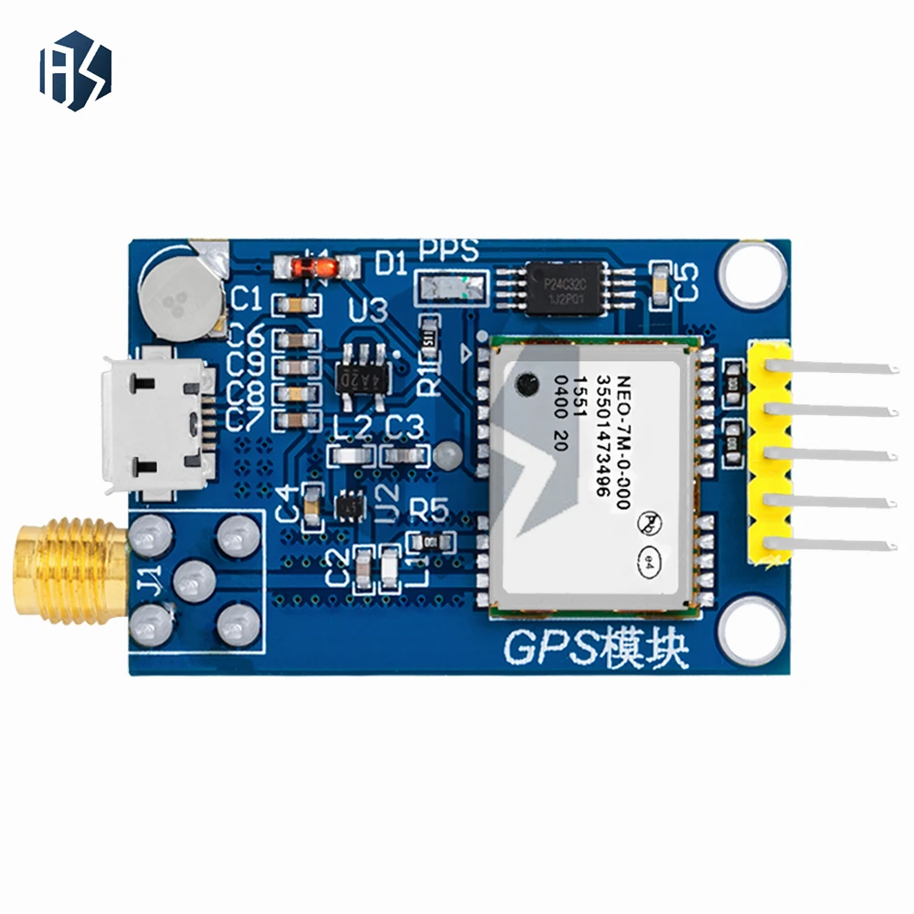 Módulo GPS NEO-6M/7M/8M: Placa de Desenvolvimento de Posicionamento por Satélite – Compatível com Microcontroladores Arduino, STM32, C51