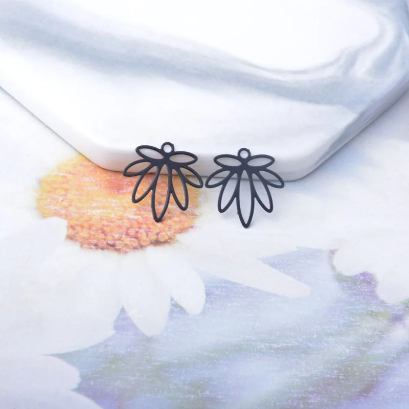 50 Stück AC14570 15 mm Messing kleine aushöhlen Charms Anhänger DIY Schmuck Ohrring Herstellung – Detail 11