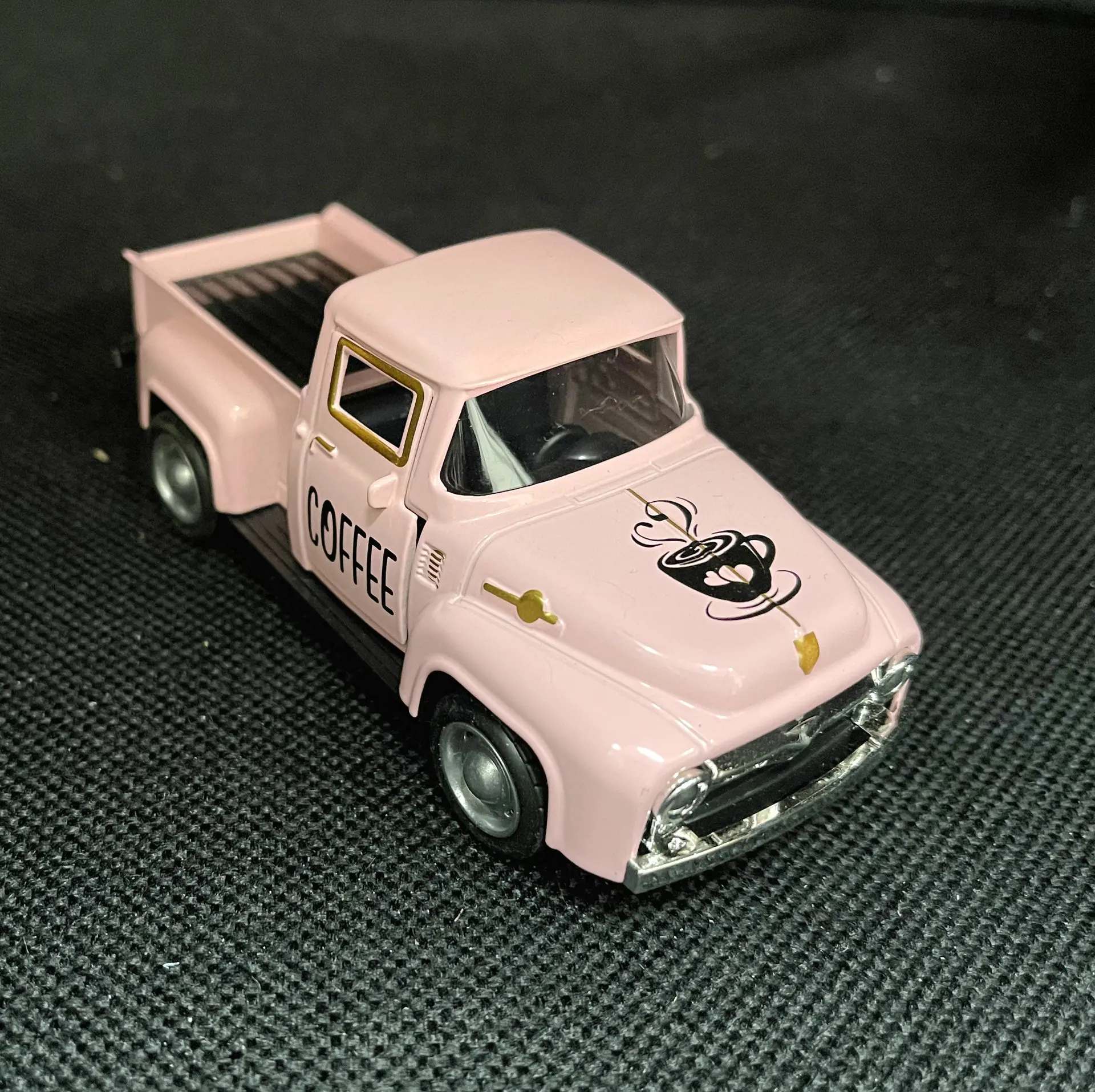 Vintage Nostalgia 1956 Pickup Classic Car Inertia Car Toys ornamenti Desktop simulazione Pickup in lega Pull Back Car Toy Boy Gifts