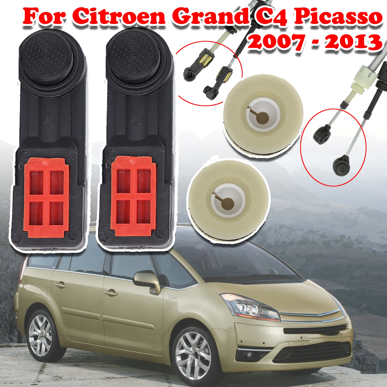 

For Citroen Grand C4 Picasso Manual Gear Shift Cable Collet Bushing Shifting Fix Selector Lever Linkage End Pivot 2007 - 2013